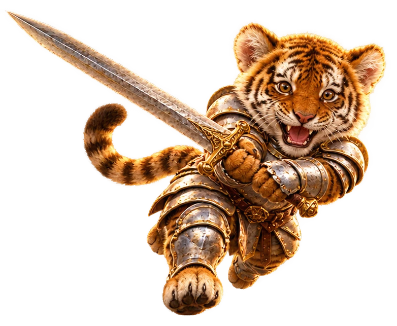 Altay leaping into a sword strike